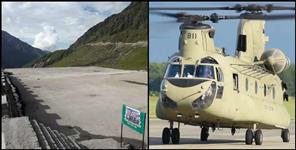 image: Helipad ready for Chinook helicopter in Kedarnath