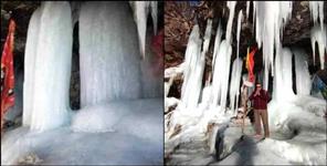 image: Uttarakhand Chhota Amarnath Timmersain Snow Shivling
