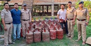 image: 69 illegal LPG cylinders recovered from the ruins
