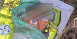 image: Crying newborn baby found near railway track