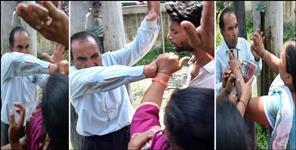 image: Woman thrashes water tanker worker in Haldwani