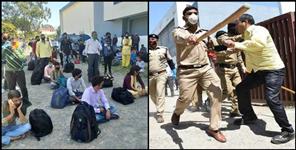image: Coronavirus Uttarakhand:People stay in haldwani stadium create ruckus