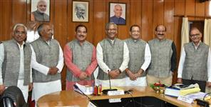 image: Cm and minister arrive at cabinet meeting wearing kandali jacket