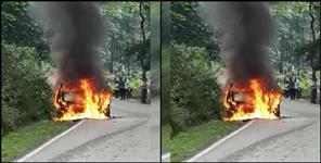 image: kotdwar car catch fire