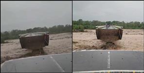 image: Saung river bridge broken due to cloudburst in Dehradun