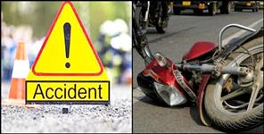 image: Truck hit bike in udham singh nagar three died