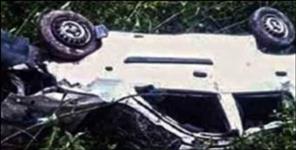 image: Jeep fell in to ditch in Pithoragarh Munsiyari Hokra