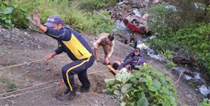 Chakrata Road Accident Car Falls Into Gorge 5 Injured