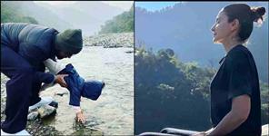 image: Virat Kohli Anushka Sharma Rishikesh Trip Photos
