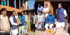 image: Anil Baluni reached his native village on Igaas