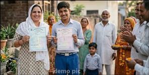 image: village head passed the 10th board exam