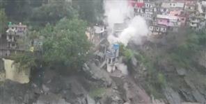 image: Cloud burst in Devprayag