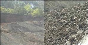 image: gangotri national highway land slide