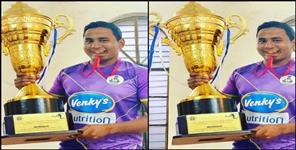 image: Footballer from someshwar rahul kainta brought Uttarakhand special recognition