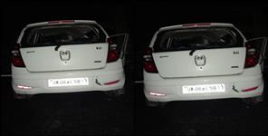 image: Car collided with wall in Rishikesh