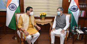 image: CM Pushkar Singh Dhami meets Union Railway Minister