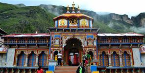 image: badrinath dham specially decorated for navratri