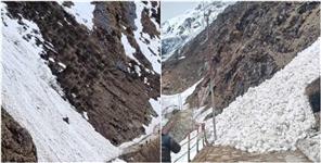 image: Avalanche came on Kedarnath walking route