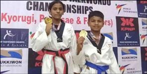 image: Haldwani Brother Sister Won Gold Medal in National Championship