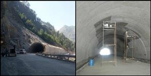 image: Open tunnel on All Weather Road Badrinath Highway