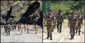 image: Alert in pithoragarh patrolling at dharchula