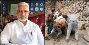 image: Land slide in bageshwar sansad pradeep tamta save