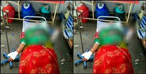 image: Husband attacked his estranged wife with a sharp weapon