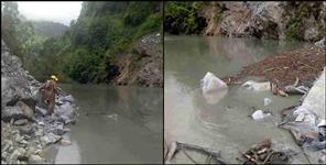 image: Lake made in Malupati of Pithoragarh