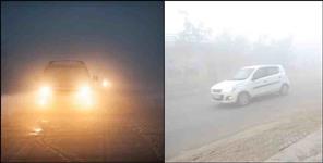 image: dehradun car collided with tree due to fog