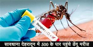 image: Number of dengue patients crossed 500 in dehradun
