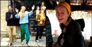 image: Foreigner Girls Sing Pahadi songs in Mukteshwar Nainital