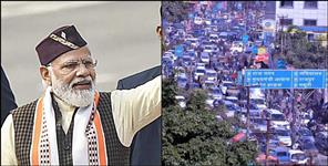 image: Traffic diverted in Dehradun due to PM Modi visit
