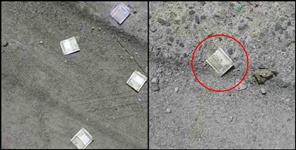 image: 500 and 100 currency note found in dehradun
