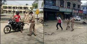 image: Coronavirus Uttarakhand:Uttarakhand Police beaten public who walk on roads for no reason