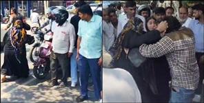 Mother beat married daughter and lover outside court