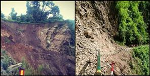 image: Landslides at many places on Kedarnath road