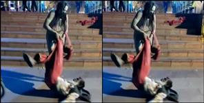 image: Naga monk beat the monk in Haridwar
