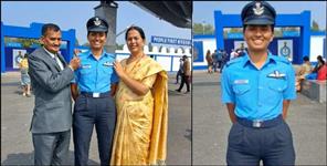 image: Kotdwar Mansi Ghansala became fighter pilot in Air Force