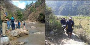 image: Jitendra singh bisht drowned in nayar river pauri garhwal
