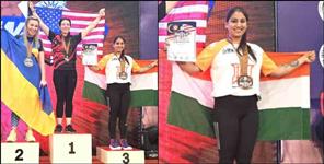 image: Pooja Bisht of Uttarakhand won bronze medal in World Arm Wrestling