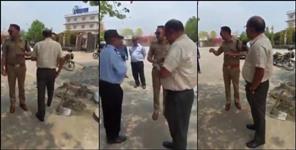 Additional secretary Arunendra Chauhan and SI Harsh Arora Video