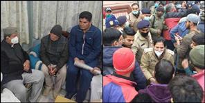 image: Harish Rawat met the victim family in Haridwar