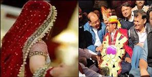 image: groom protest for road in Haldwani