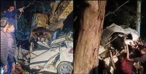 image: Family returning from wedding ceremony collided car with tree 6 died