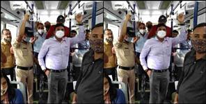 image: Dehradun DM Rajesh Kumar traveled in the bus