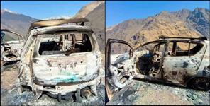 image: Burnt body of woman found in car