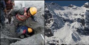 image: Chamoli Neeti Valley Glacier Broken
