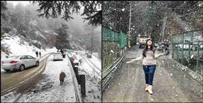 image: Seasons fourth snowfall in Dhanaulti Mussoorie