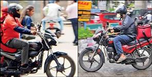 image: Action against online food delivery boy in Dehradun