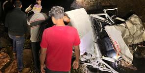 One woman died and 6 people injured in road accident
